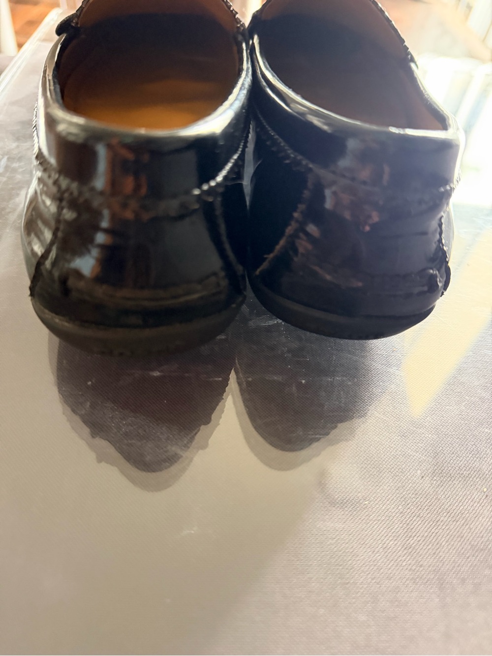 COACH Women’s Black Patent Leather Driving Loafers - Picture 3 of 5